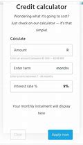 Image result for Capitec Loan Calculator