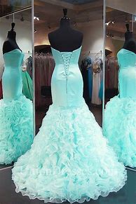 Image result for Mint Green Mermaid Dress