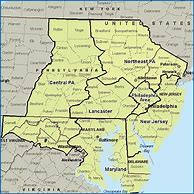 Image result for Map of NJ Border East Stroudsburg PA