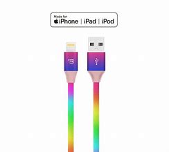 Image result for Lightning Charger Cable in Rainbow Colours