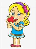 Image result for Woman Eating an Apple Cartoon