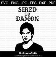 Image result for I Heart Damon SVG