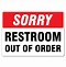 Image result for Bathroom Out of Order Sign Funny
