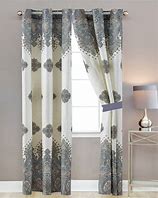 Image result for White Pattern Blackout Curtains