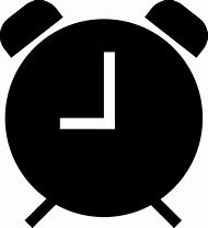 Image result for Alarm Clock Icon Black Background