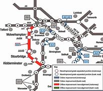 Image result for M54 Motorway Map