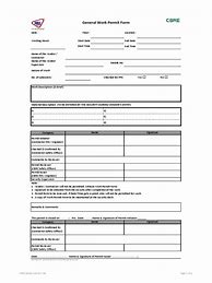 Image result for Work Permit Format