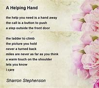 Image result for Helping Hands Poem
