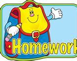 Image result for Reading and Writing Homework Clip Art
