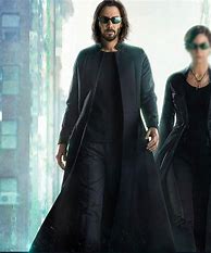 Image result for Keanu Reeves Matrix Outfit