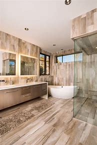 Image result for Wood Plank Bathroom Tile Shower