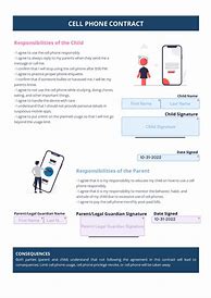 Image result for Cell Phone Agreement Template