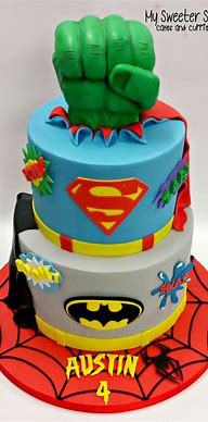 Image result for SuperHeroes Cake