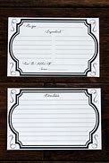Image result for Black and White Recipe Cards