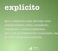 Image result for explicitud