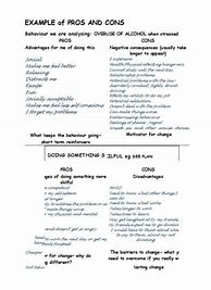 Image result for Pros and Cons Esssay Template