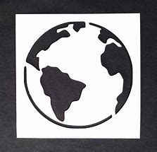 Image result for Globe Stencil
