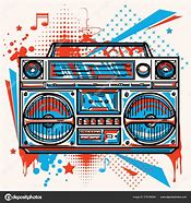 Image result for Colorful Boombox with Graffiti Clip Art