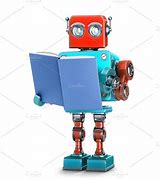 Image result for Robot Reading Book Art