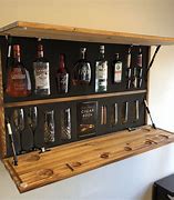 Image result for Wall Mounted Liquor Shelves for Home Bar