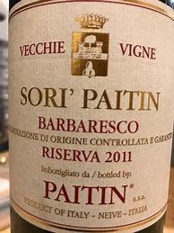 Image result for Paitin di Pasquero Elia Barbaresco Vecchie Vigne Sori Paitin