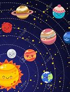 Image result for Cute Cartoon Solar System