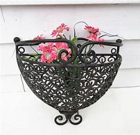 Image result for Wrought Iron Wall Baskets