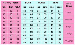 Image result for All Ages Waist Size Chart
