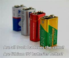 Image result for 9 Volt Battery Positive and Negative