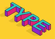 Image result for 3D Graphic Design Typography