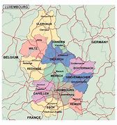 Image result for Map of Luxembourg and Surrounding Countries