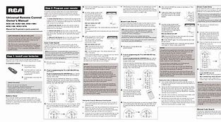 Image result for RCA Universal Remote Codes Instruction Manual