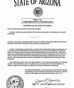 Image result for Arizona. Company Certificate