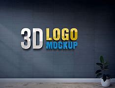Image result for 3D Glass Logo Mockup