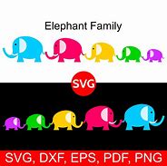 Image result for Elephant Family SVG Free