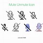 Image result for Mute/Unmute Icon