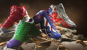 Image result for Addidas Marvel Basketball Shoes