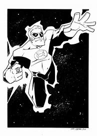 Image result for Baby Green Lantern Black and White