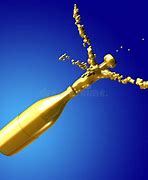 Image result for Golden Champagne Bottle PNG