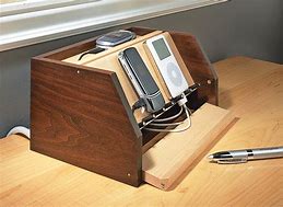 Image result for Wood Cell Phone Charging Station