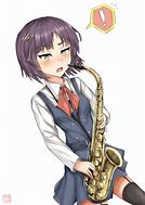 Image result for Anime Girl Playing Saxophone