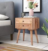 Image result for Wood Bedside Stands