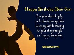 Image result for Birthday Wishes for Son From Mom