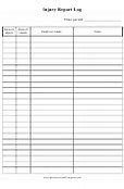 Image result for Sharps Injury Log Template