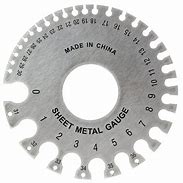 Image result for Sheet Metal Gauge