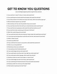 Image result for Get to Know You Questions Big Text
