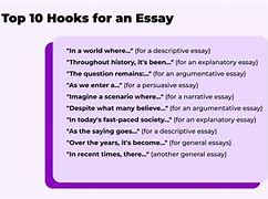 Image result for Essay Hook Examples