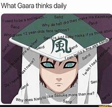 Image result for Gaara Funny Naruto Memes