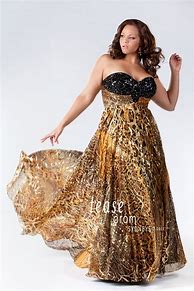 Image result for Black and Gold Plus Size Dress
