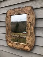 Image result for Rustic Wood Wall Mirror